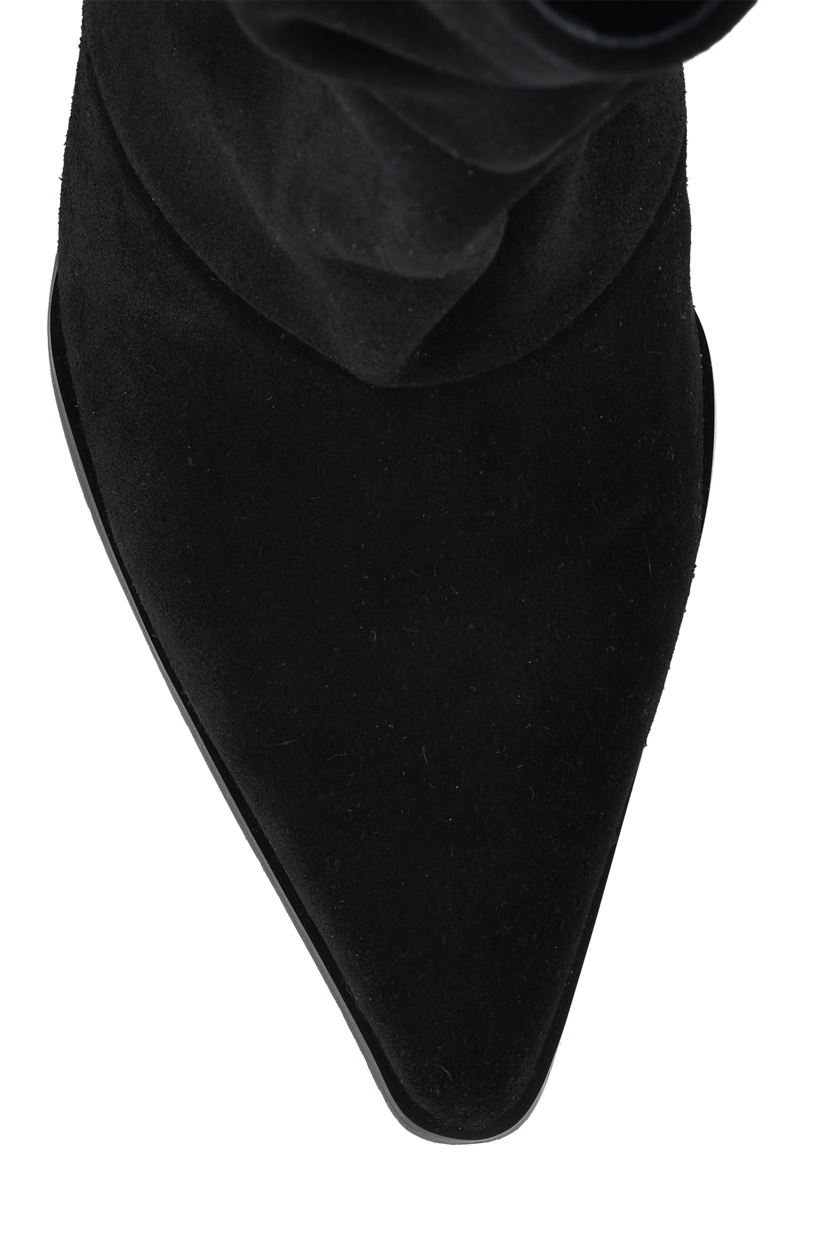The Getty Slouch Wedge Bootie, Alternate, color, BLACK