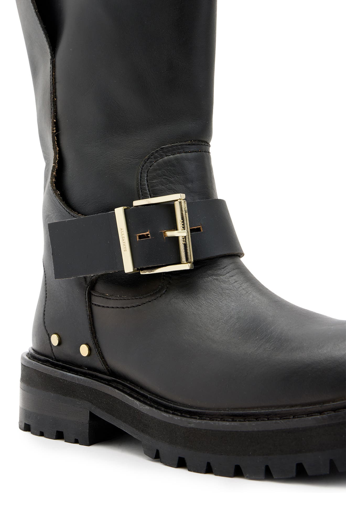 AllSaints Tay Biker Boot, Alternate, color, 