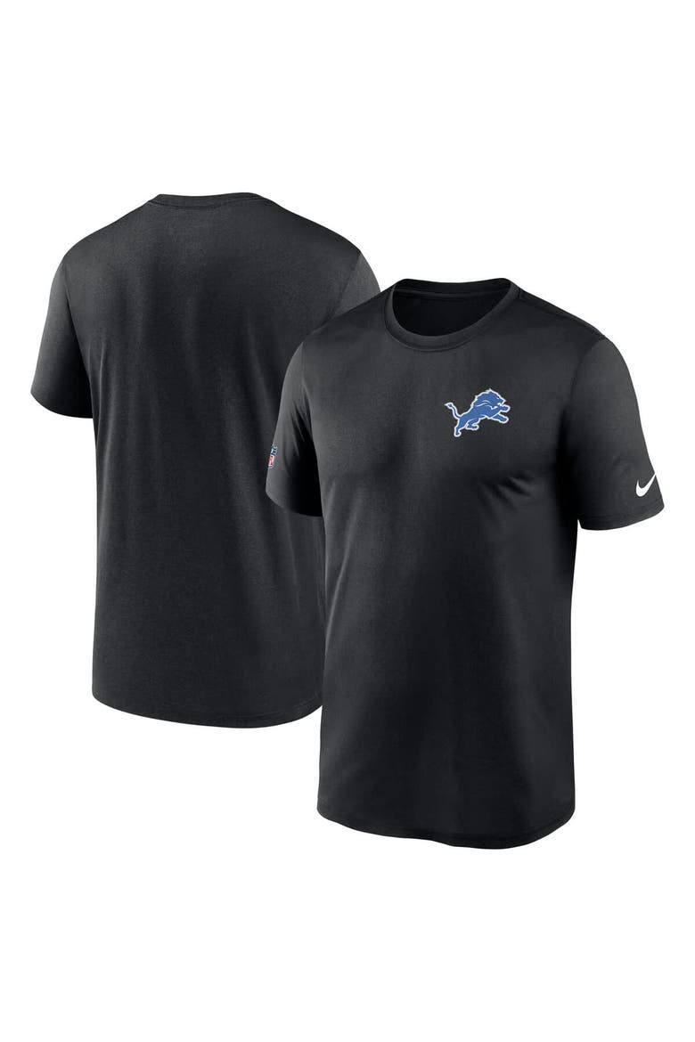 Men's Nike Black Detroit Lions Sideline Alt Pack Small Logo Legend Performance T-Shirt, Alternate, color, Black