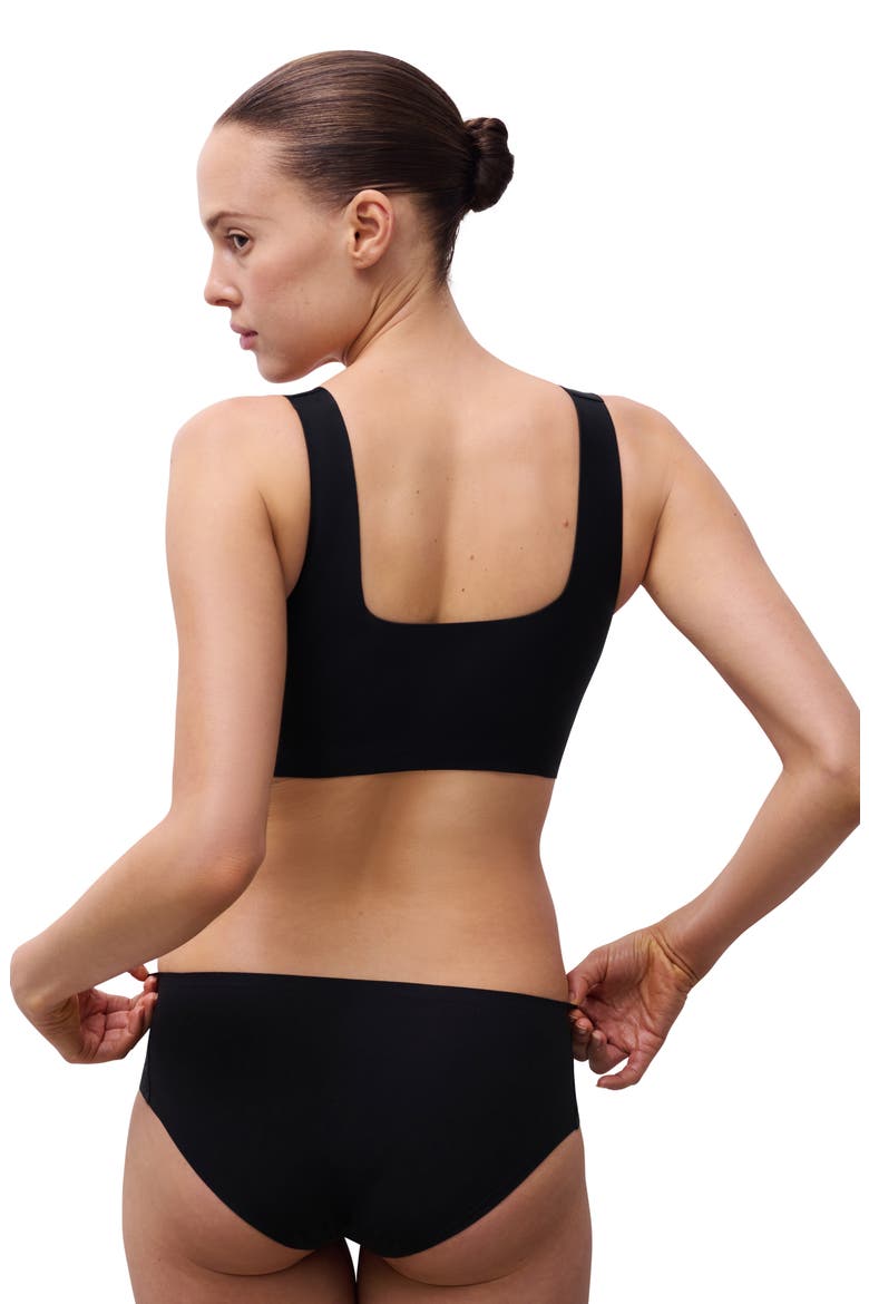 Softstretch Power Scoop Neck Bralette, Alternate, color, BLACK