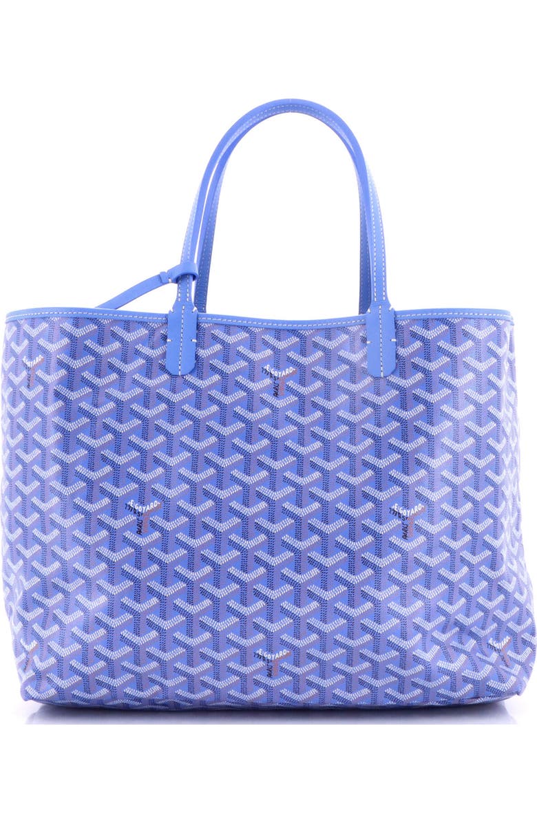 Pre-Owned Goyard Saint Louis Reversible Tote Coated Canvas and Printed Canvas PM, Alternate, color, Blue