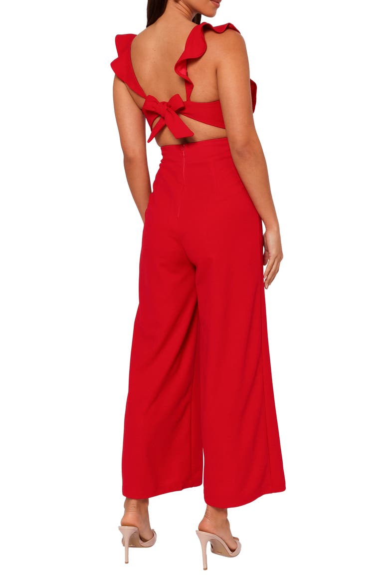 Mills Crop Jumpsuit, Alternate, color, RED