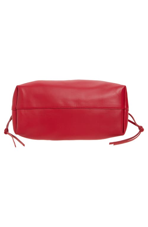 Altuzarra Drawstring Leather Clutch In Red