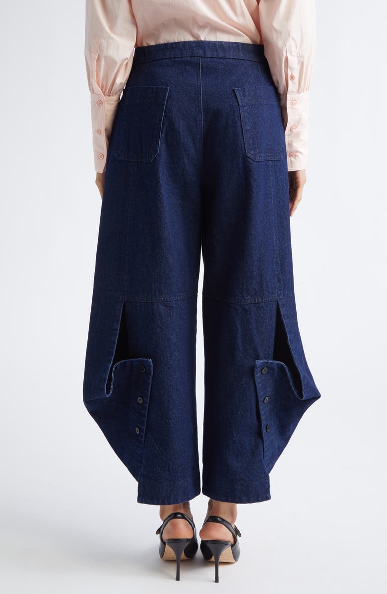 renaissance renaissance Ava Pleated Balloon Jeans, Alternate, color, Jeans
