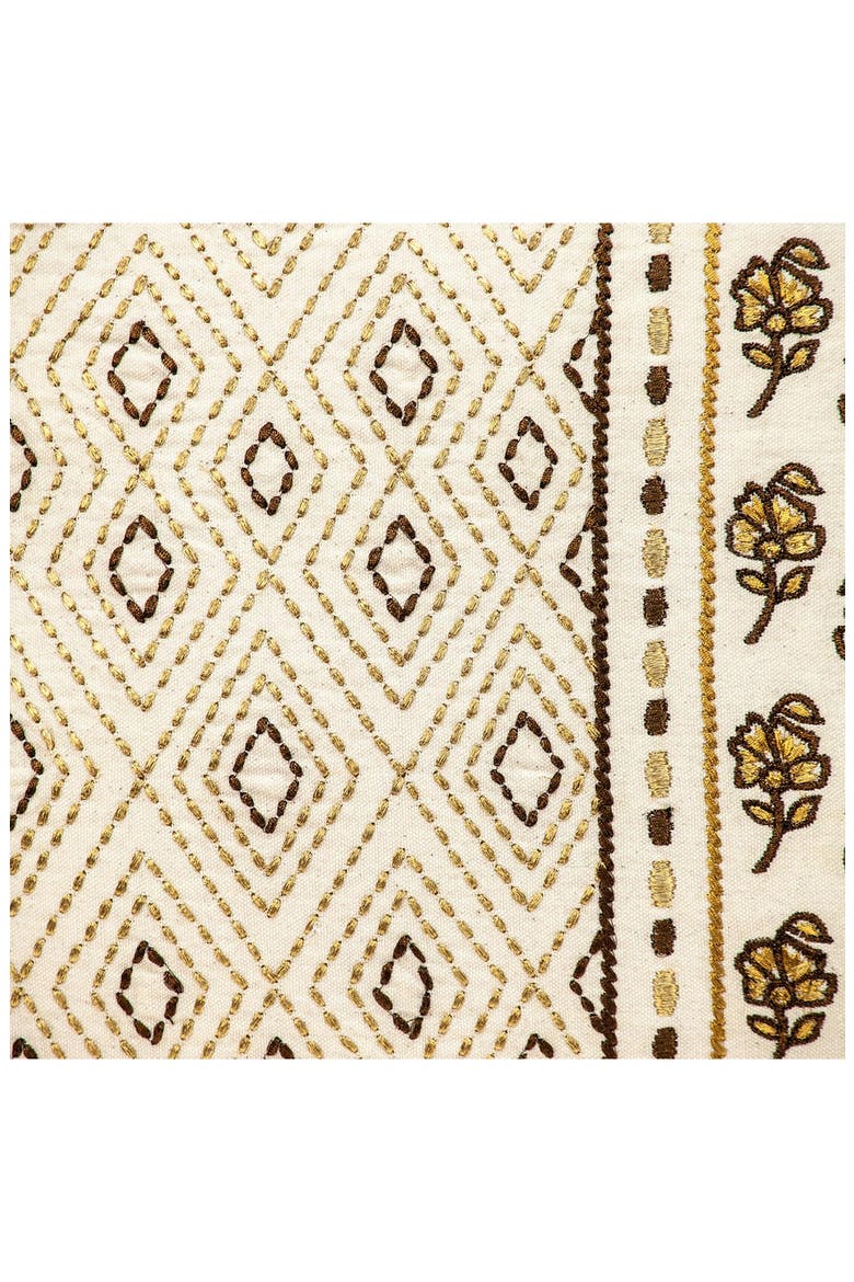 Marjoram Tapestry Throw Pillow, Alternate, color, BEIGE
