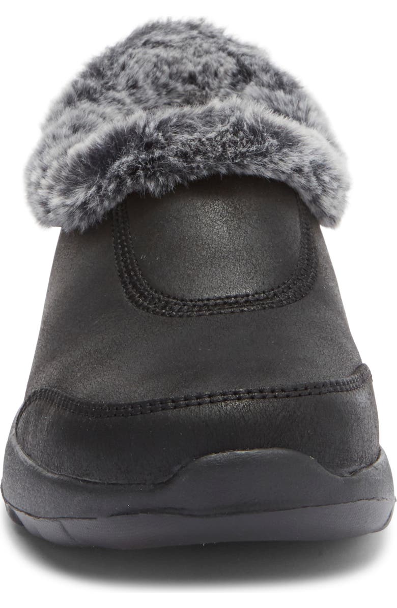 SKECHERS Faux Fur Lined Slip On, Alternate, color, Black/Grey