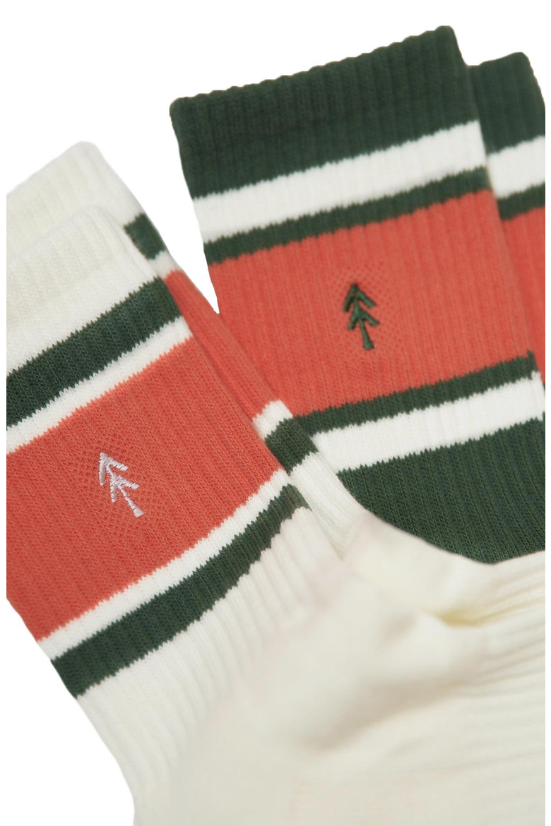 Trail Crew Tube Sock 2 Pack, Alternate, color, Green and Natural
