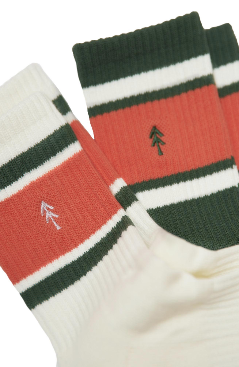 Parks Project Trail Crew Tube Sock 2 Pack, Alternate, color, Green And Natural