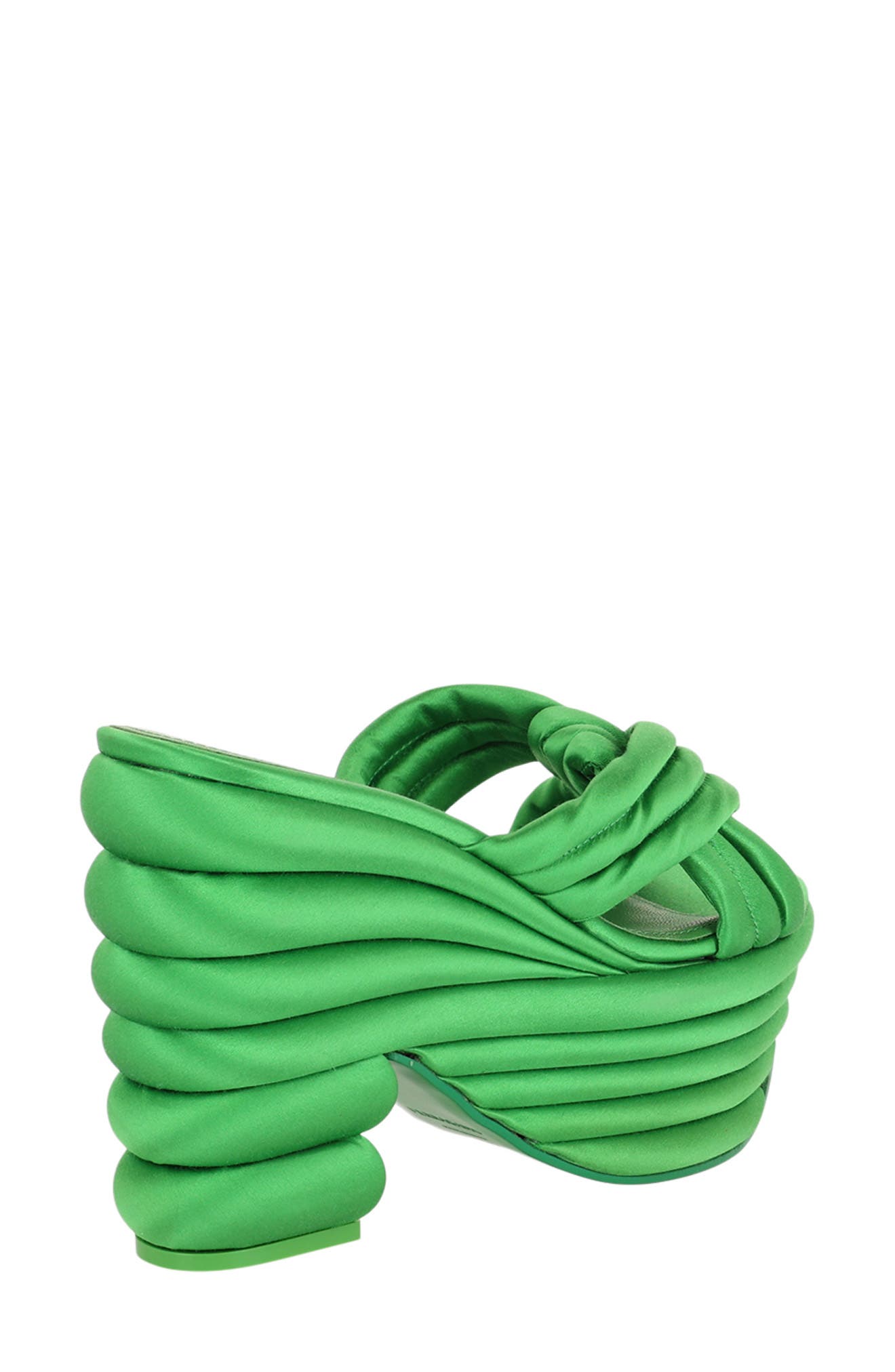 FERRAGAMO Sculptural Platform Heel Sandal, Alternate, color, Green