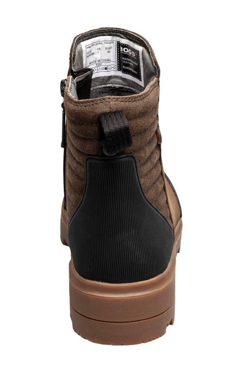 Bogs Holly Ii Waterproof Leather Boot In Dark Brown