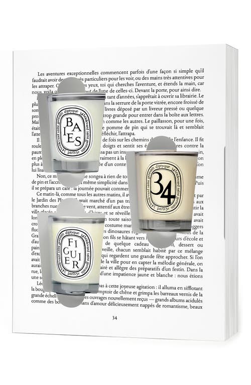 Diptyque Surprice Book Set 3 Miniature Candles In Neutral