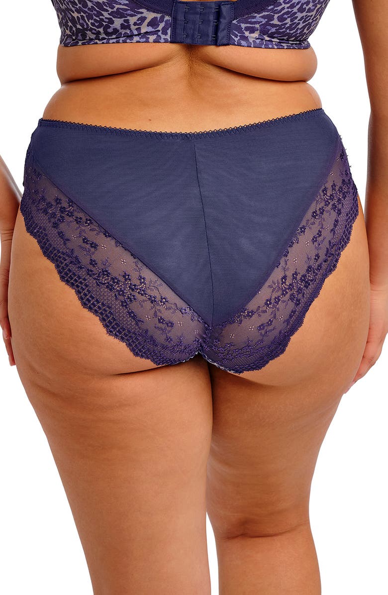 Elomi Lucie High Leg Briefs, Alternate, color, Midnight