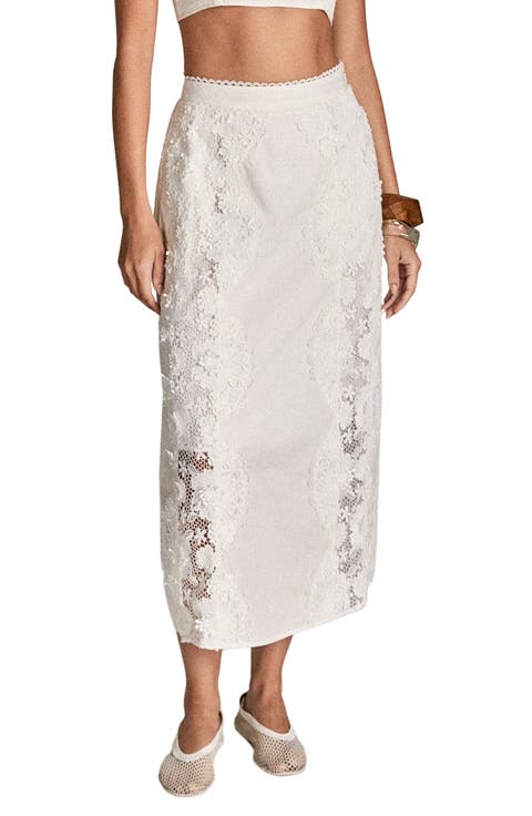 Lace Midi Skirt