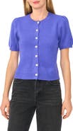 CeCe Short Sleeve Cardigan