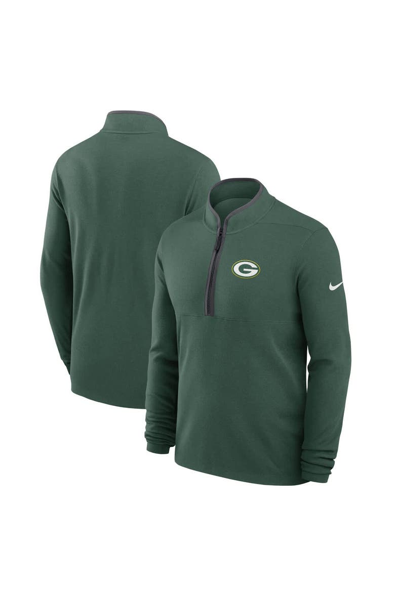 Men's Nike Green Green Bay Packers Lightweight Victory Performance Half-Zip Pullover, Alternate, color, Green