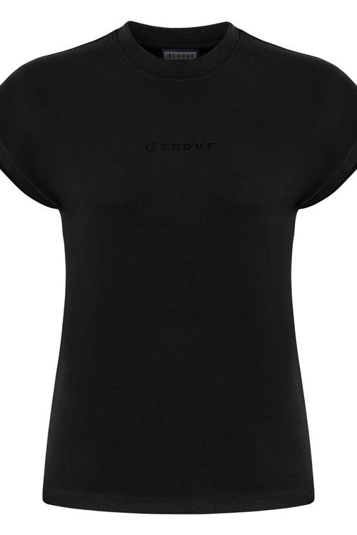 Jendue Oversized Basic T-shirt In Black