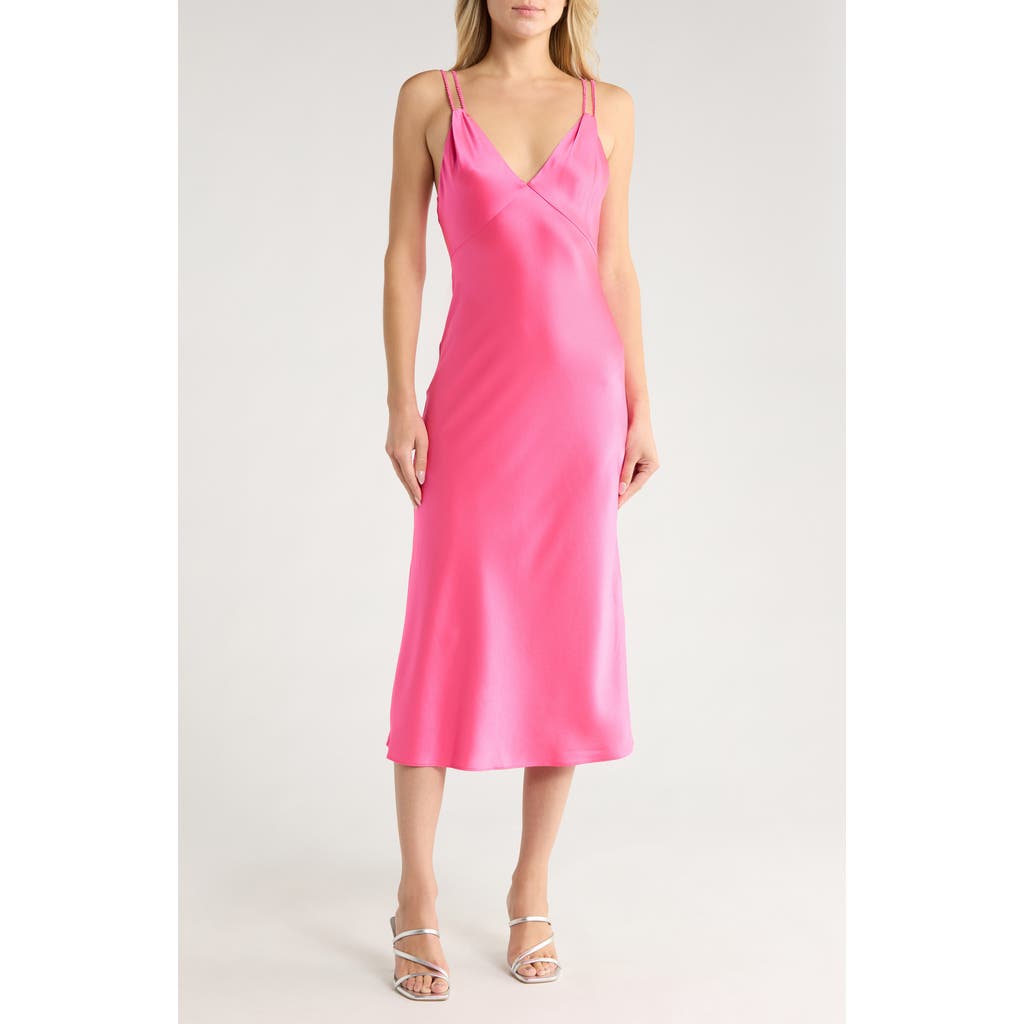 Alice And Olivia Alice + Olivia Kiro Satin Slipdress In Pink