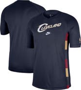 Nike Men's Nike Navy Cleveland Cavaliers Classic Edition Hardwood Classics Authentic Game Shooting T-Shirt