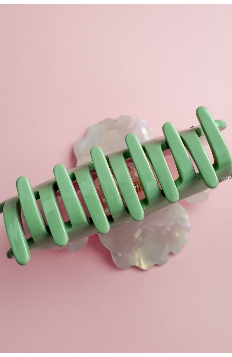 Centinelle Tropical Orchid Hair Claw, Alternate, color, Green