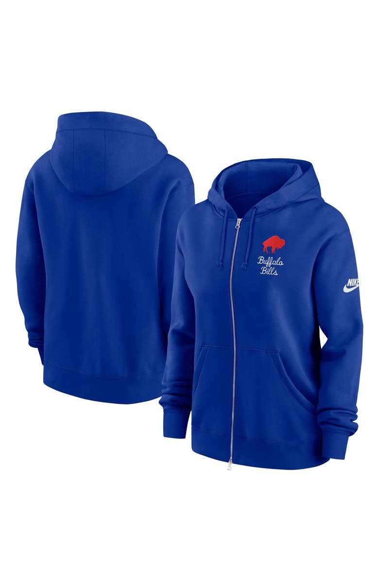 Nike Women's Nike Royal Buffalo Bills Phoenix Rewind Full-Zip Hoodie, Alternate, color, Royal