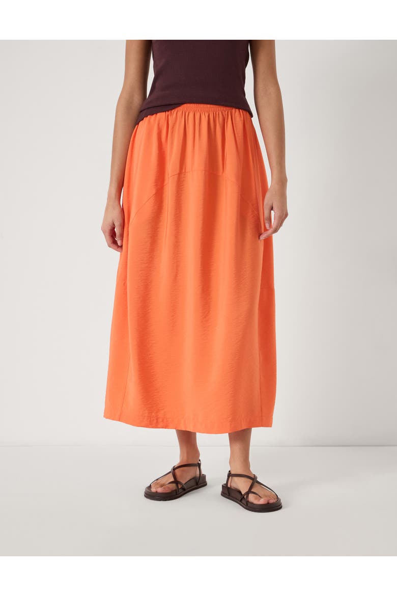 Liddie Air Flow Barrel Maxi Skirt, Main, color, Bright Orange