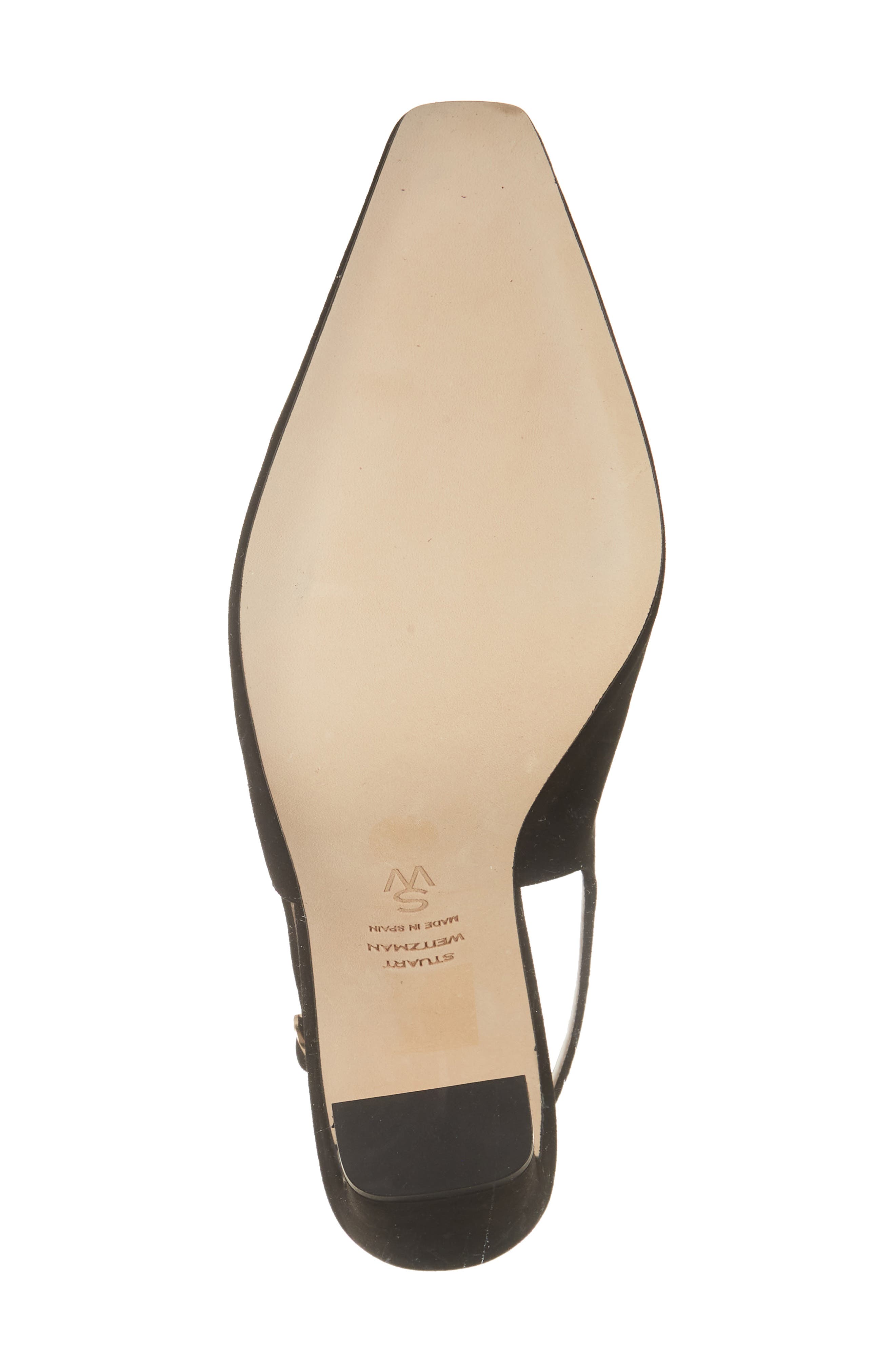 Stuart Weitzman Stassi Slingback Pump, Alternate, color, Black