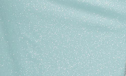 Sl Fashions Beaded Shimmer Capelet Gown In Seaglass