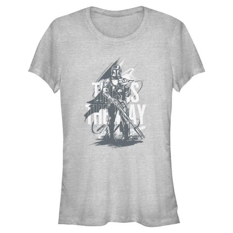 Junior's Star Wars The Mandalorian and Grogu This Is the Way Painting  Graphic T-Shirt