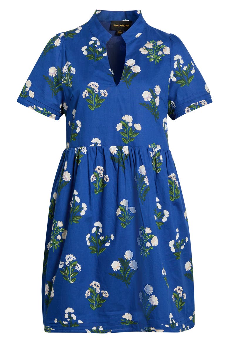 Requis Floral Print Dress, Alternate, color, DUSTY-NAVY