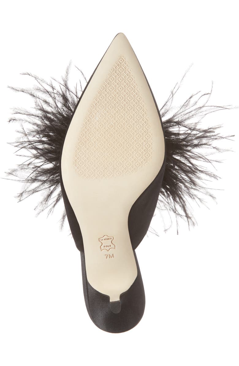 Tory Burch Elodie Embellished Feather Mule, Alternate, color,