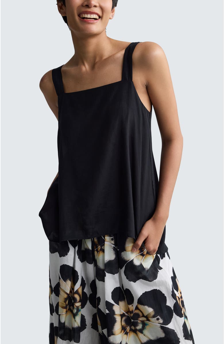 LUUKAA Lorena Minimalist Square-Neck Top, Main, color,