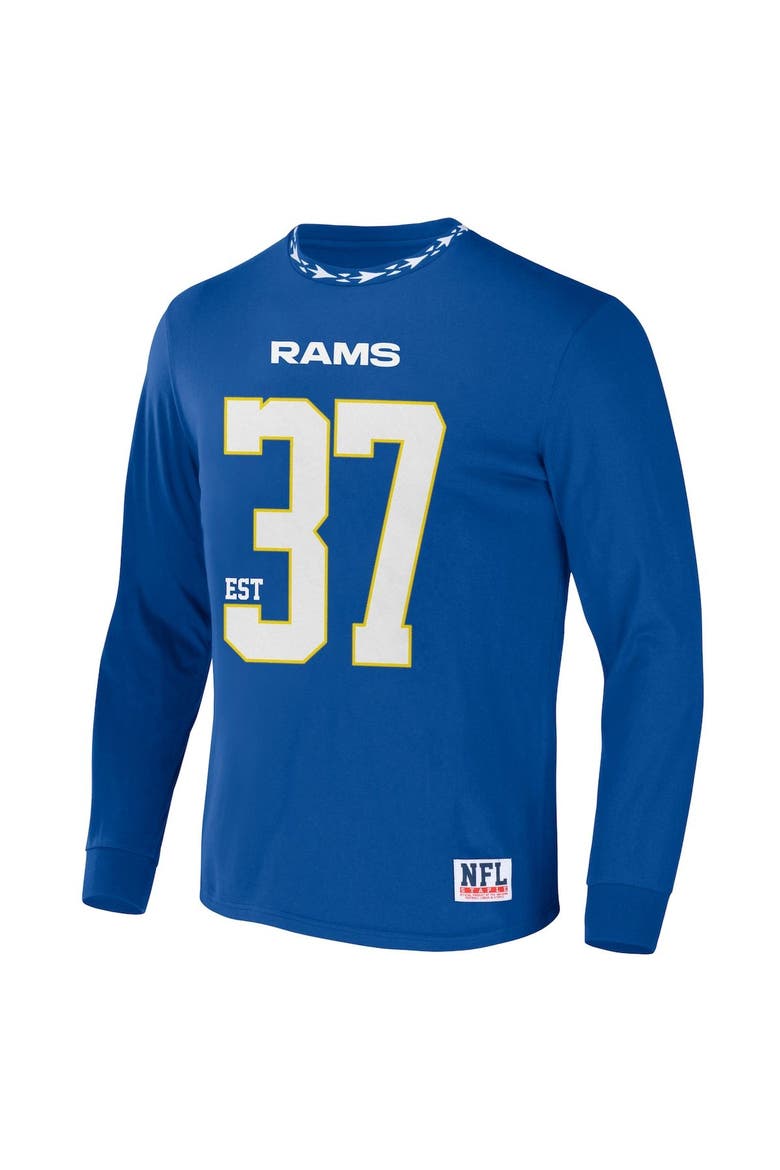 Men's NFL x Staple Royal Los Angeles Rams Core Team Long Sleeve T-Shirt, Alternate, color, Royal