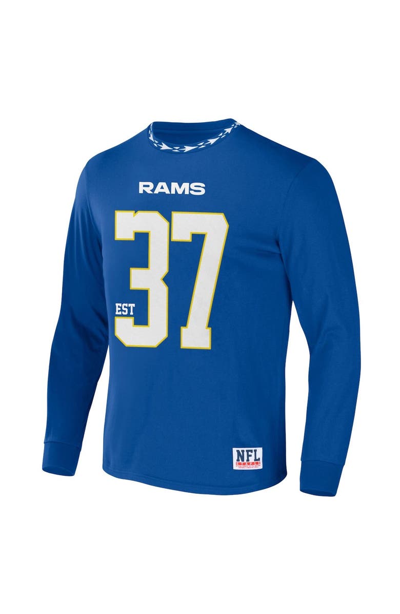 STAPLE Men's NFL x Staple Royal Los Angeles Rams Core Team Long Sleeve T-Shirt, Alternate, color, Royal