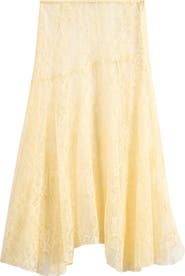 LIONESS In Bloom Lace Midi Skirt