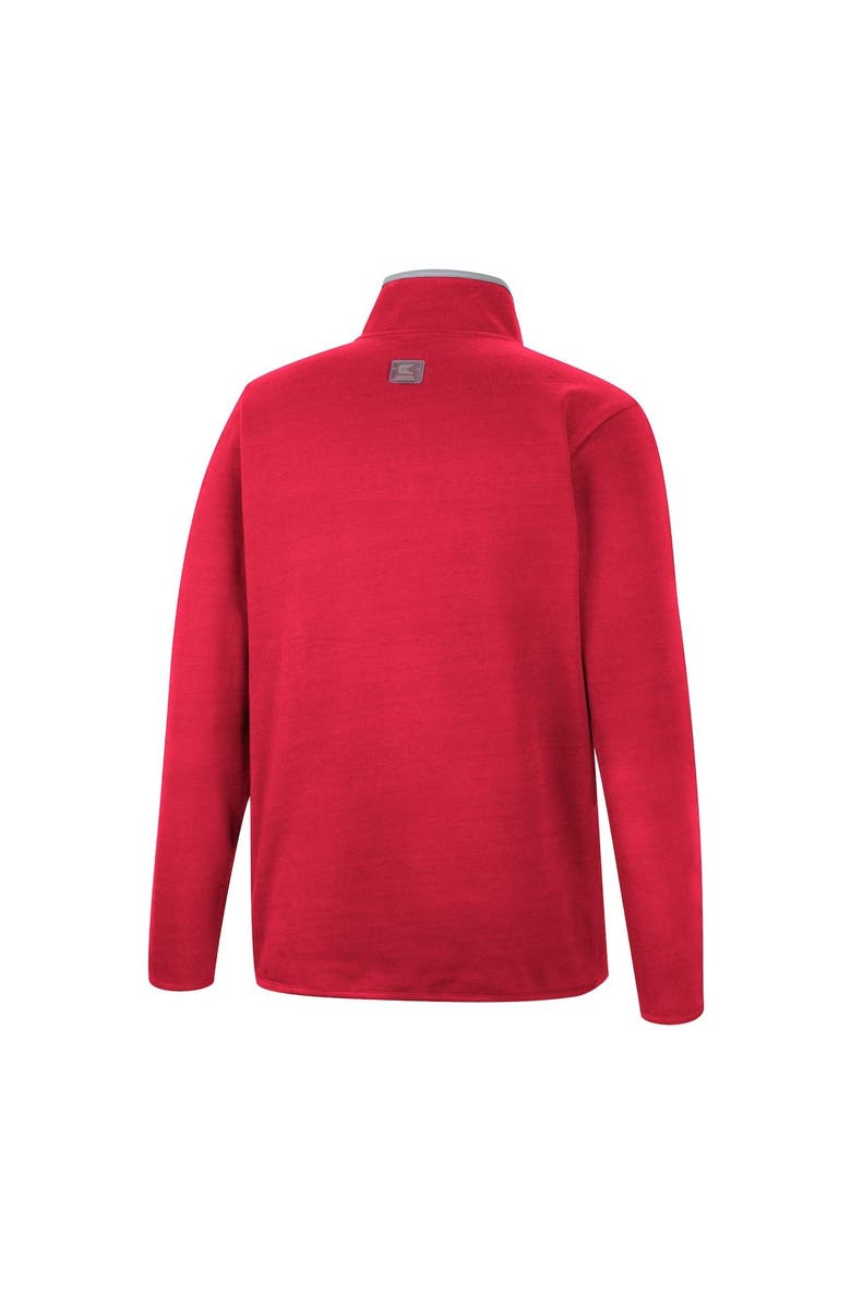 COLOSSEUM Men's Colosseum Scarlet Ohio State Buckeyes Rebound Quarter-Snap Jacket, Alternate, color,