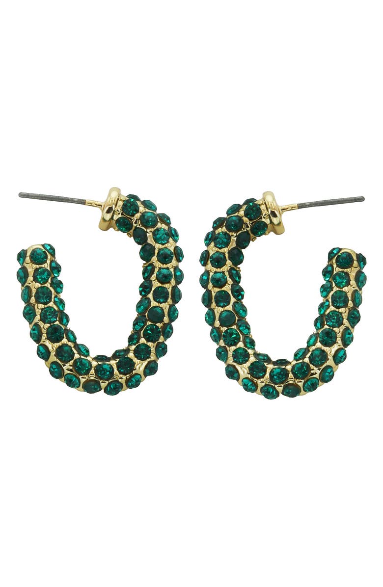 Panacea Crystal Hoop Earrings, Main, color,