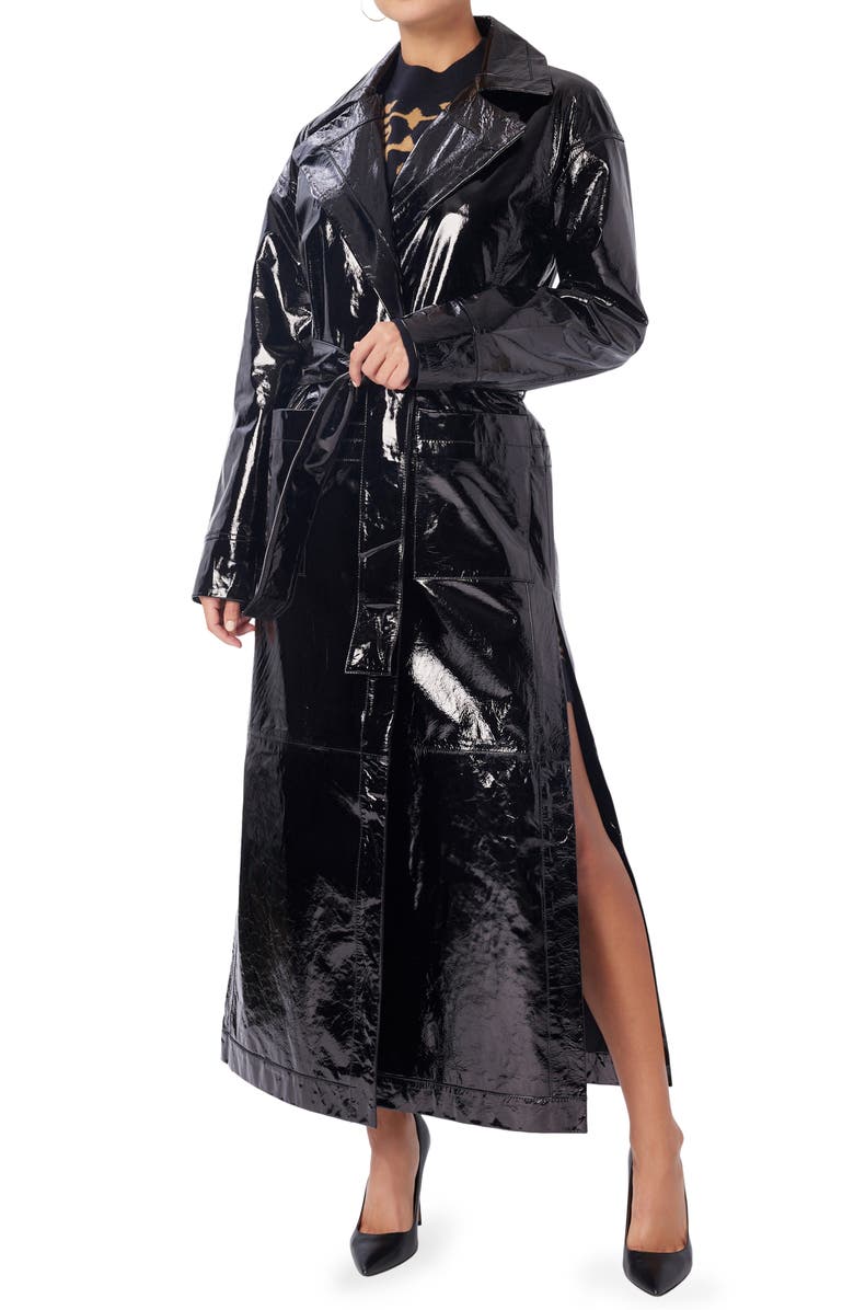 LITA by Ciara Double Breasted Maxi Coat, Alternate, color,