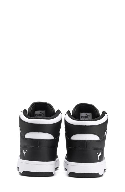 Puma Kids' Rebound Layup High Top Sneaker In Black