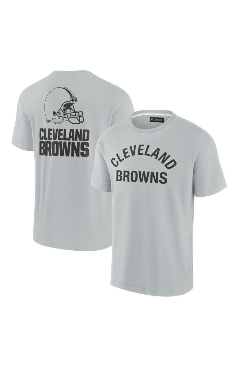 Fanatics Signature Unisex Fanatics Signature Gray Cleveland Browns Elements Super Soft Short Sleeve T-Shirt, Main, color, Gray