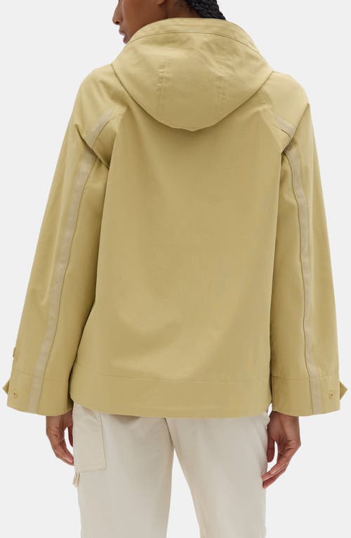 Halfdays Hooded Rain Jacket In Brown