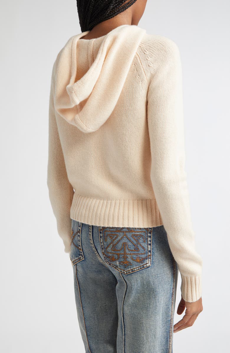 Zimmermann Wool & Cashmere Hoodie Sweater, Alternate, color, 