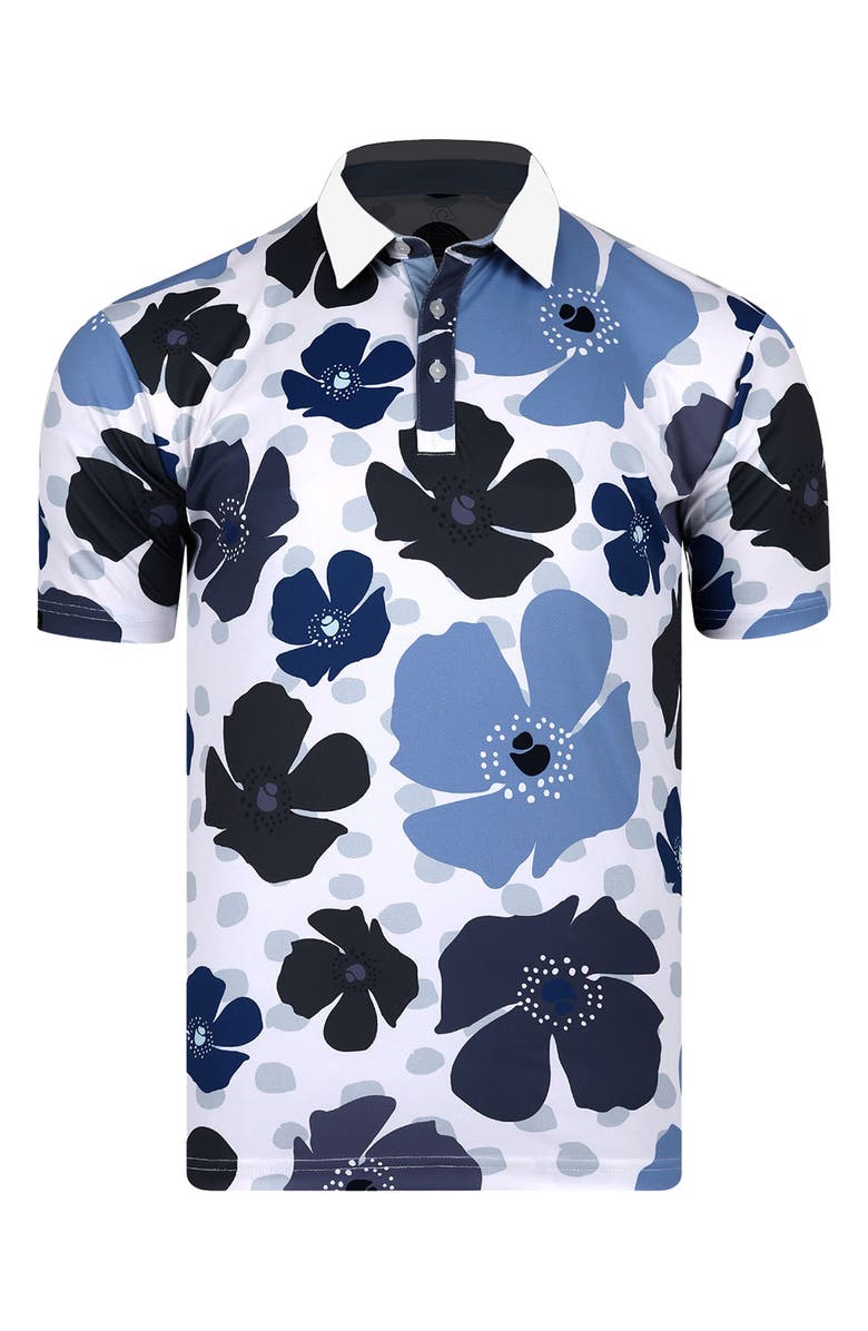 Swannies Mellblom Floral Golf Polo, Alternate, color, 
