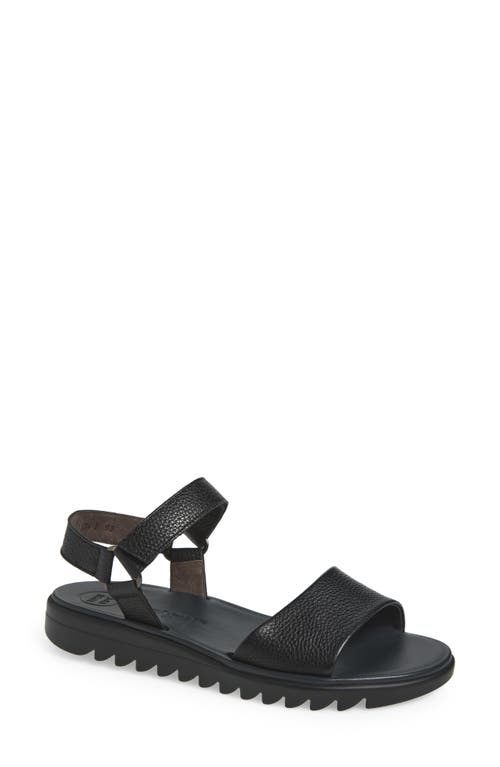 Paul Green Adlee Sandal In Black Grained