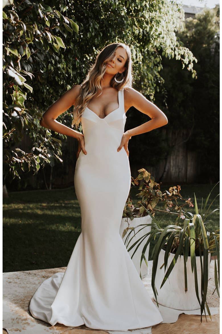 Va Va Voom Mermaid Wedding Dress, Main, color, IVORY