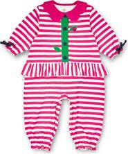 Florence Eiseman Stripe Knit Longall With Ladybug