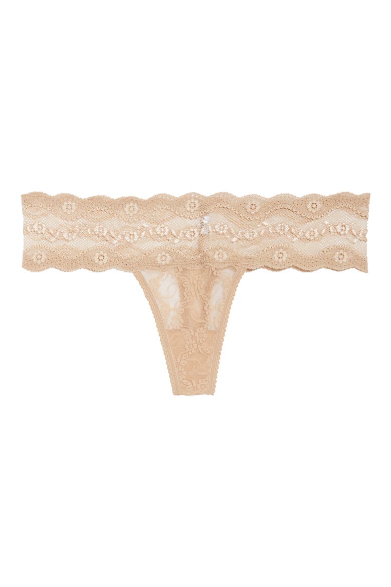 'Lace Kiss' Thong, Alternate, color, AU NATURAL