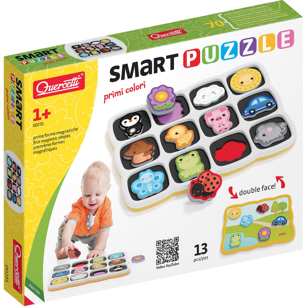 Quercetti Smart Puzzle First Colors 13 Piece Doublesided Magnetic in Multicolored  product