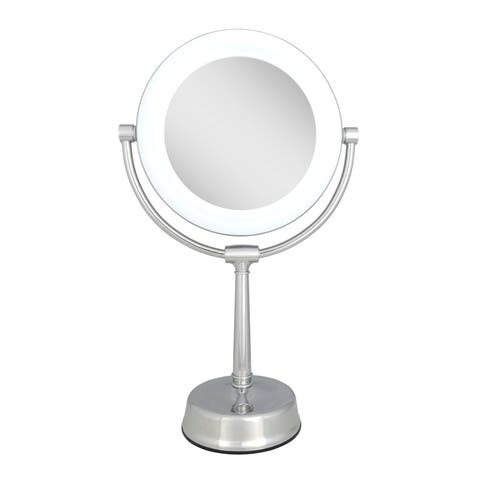 Lexington Lighted Makeup Mirror with 10X/1X Magnification