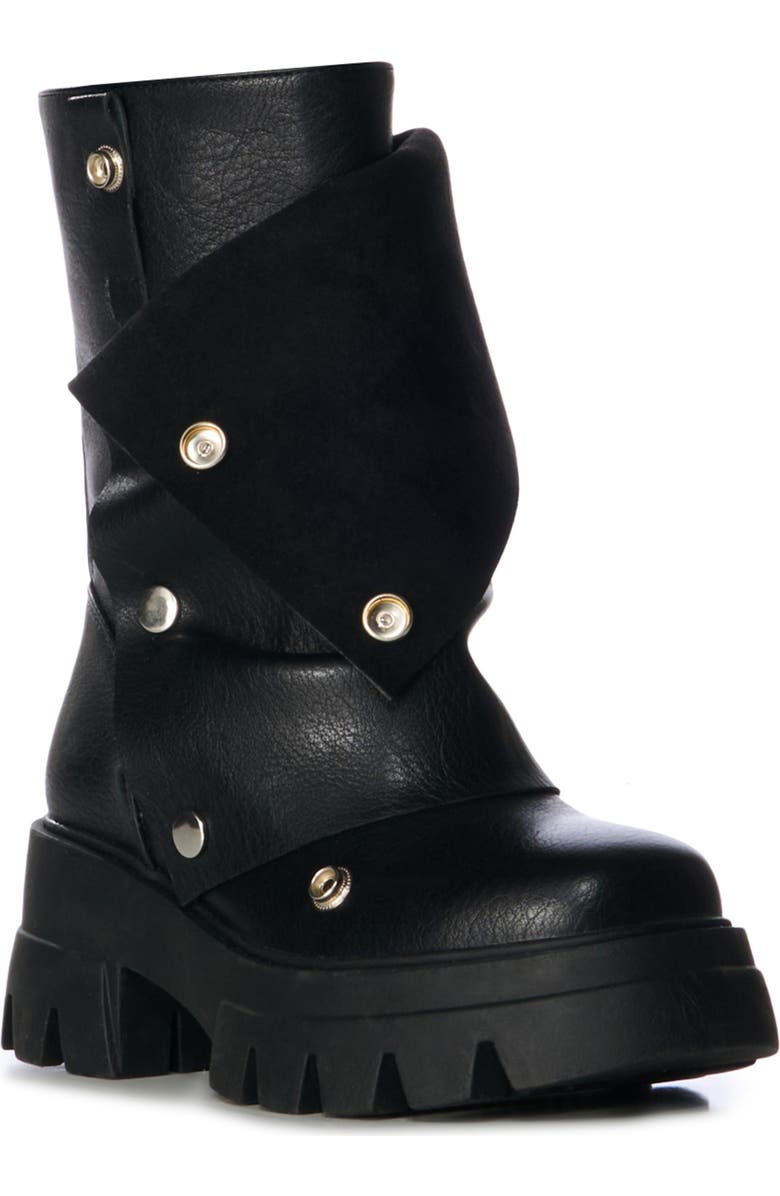 AZALEA WANG Bharti Lug Sole Bootie, Main, color, Black