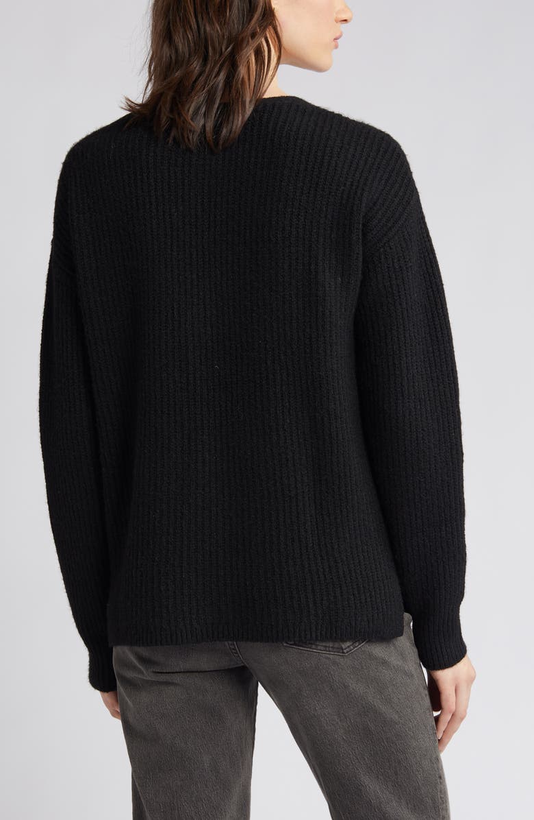 Caslon<sup>®</sup> Directional V-Neck Sweater, Alternate, color,